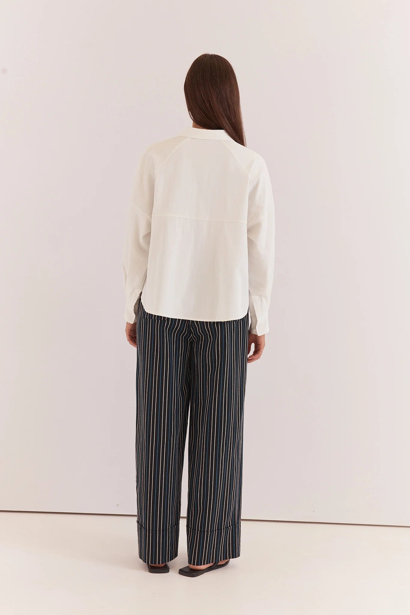 Ashby Peplum Shirt -White