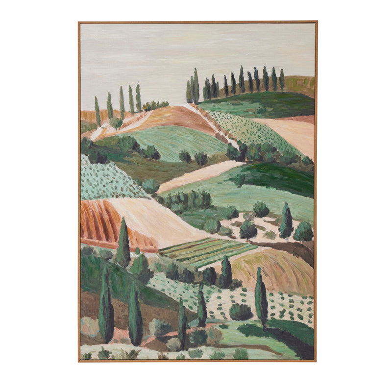 Salem Teak Frame Oil Painting 70x100cm-Wall Decor-Coast To Coast Home-The Bay Room