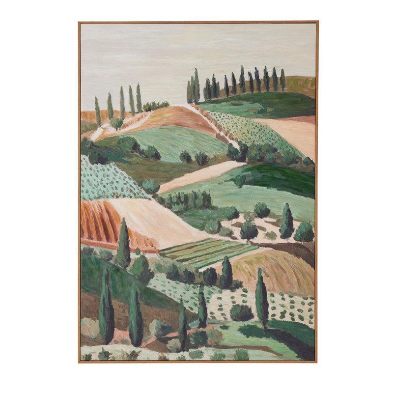 Salem Teak Frame Oil Painting 70x100cm-Wall Decor-Coast To Coast Home-The Bay Room