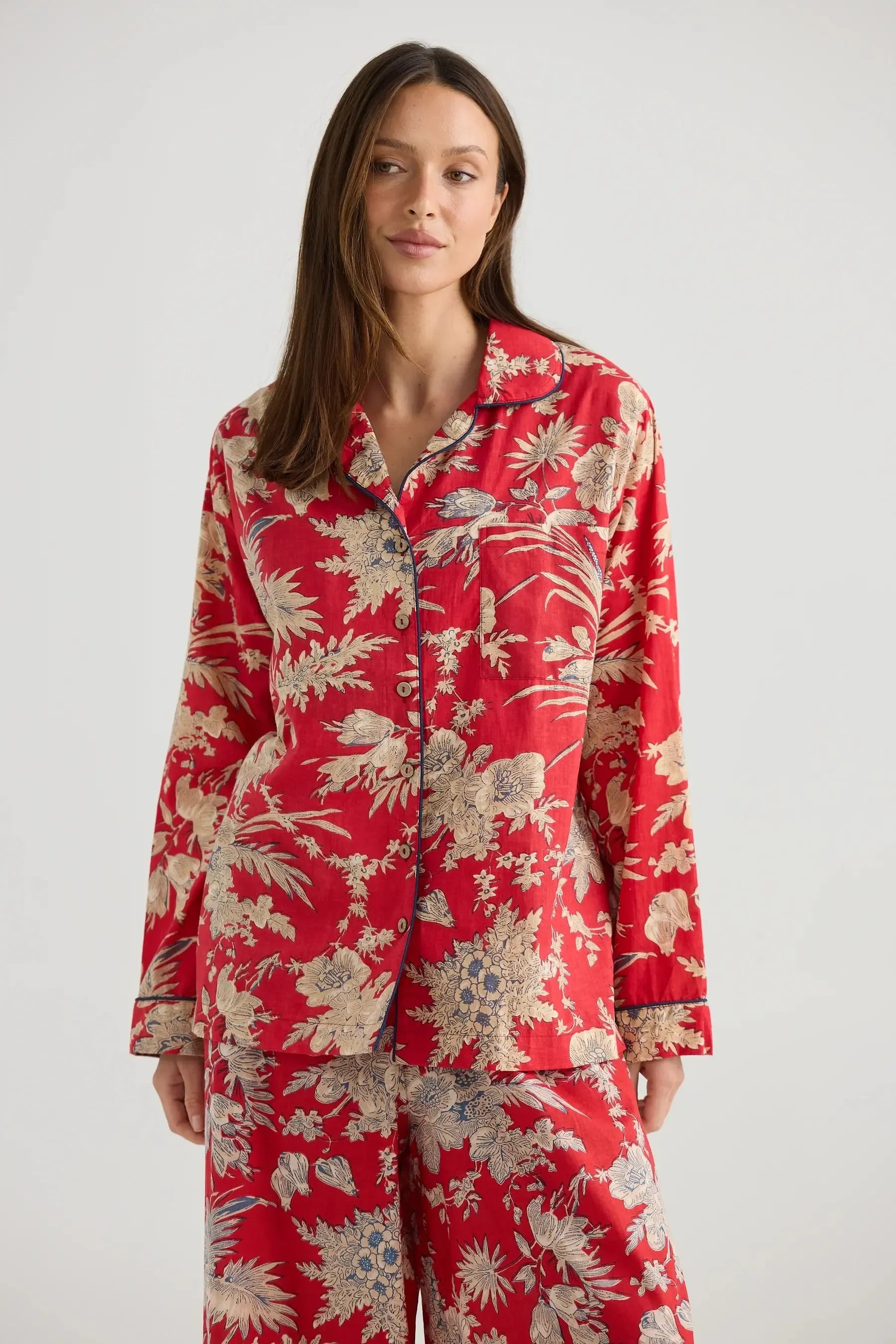 Salutation Pyjama Set - City Palace-Sleepwear & Robes-Holiday-The Bay Room