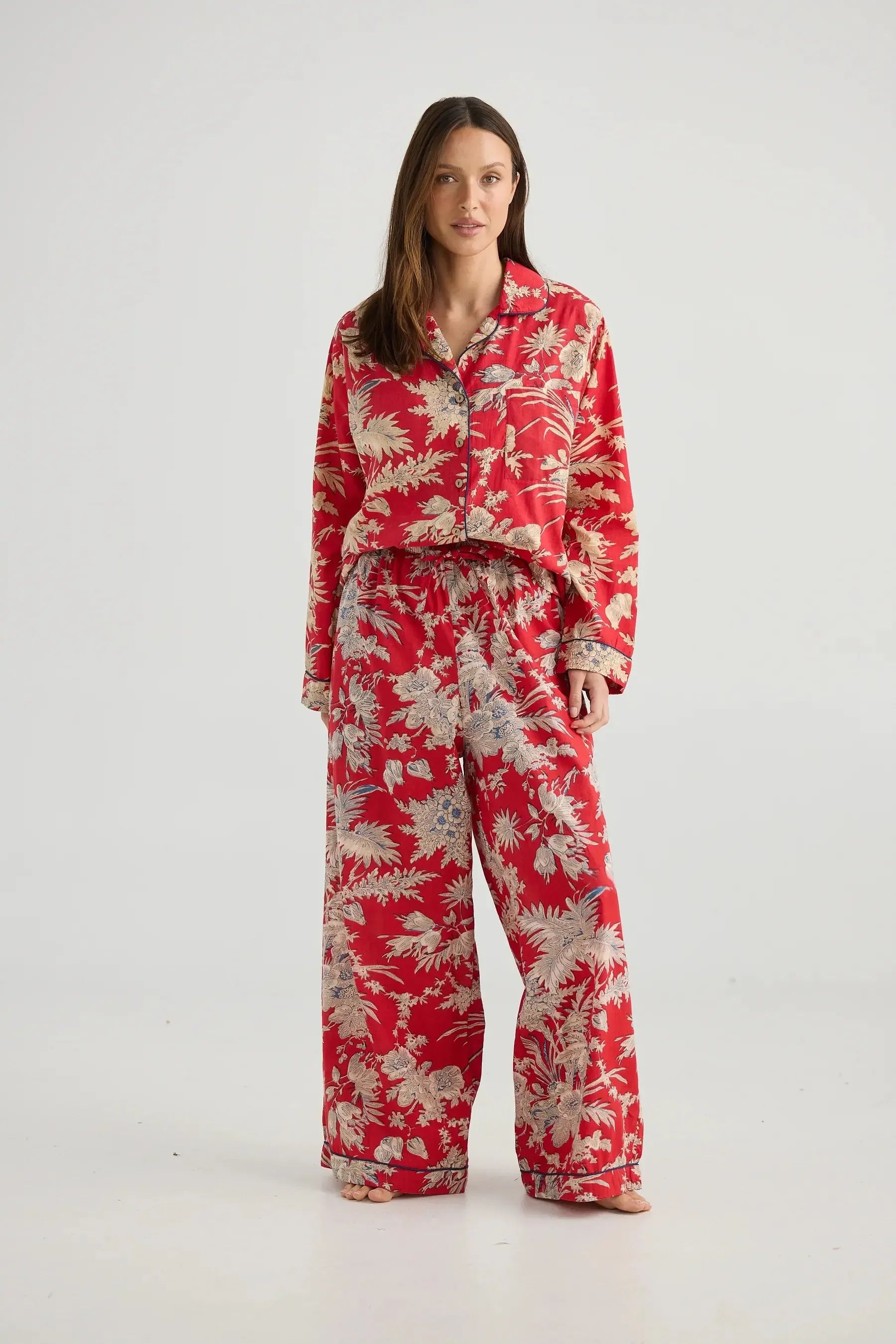 Salutation Pyjama Set - City Palace-Sleepwear & Robes-Holiday-The Bay Room