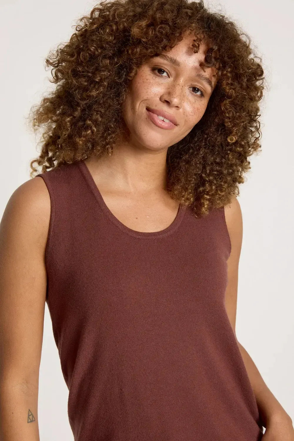 Samira Knit Tank - Mahogany-Tops-Eb & Ive-The Bay Room
