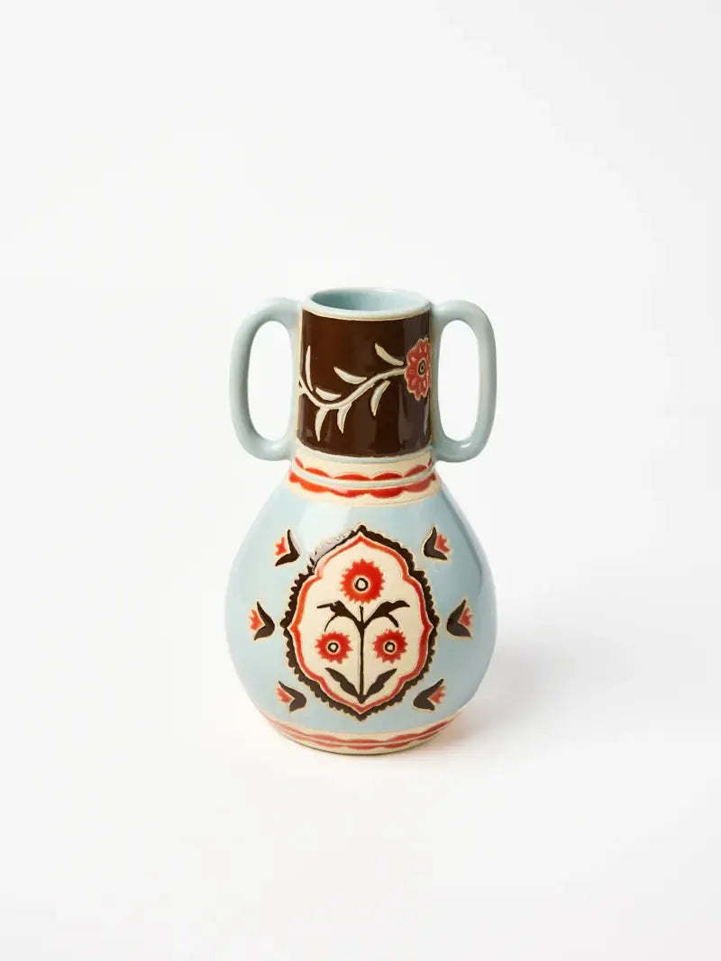 Samira Vase Flowers-Pots, Planters & Vases-Jones & Co-The Bay Room