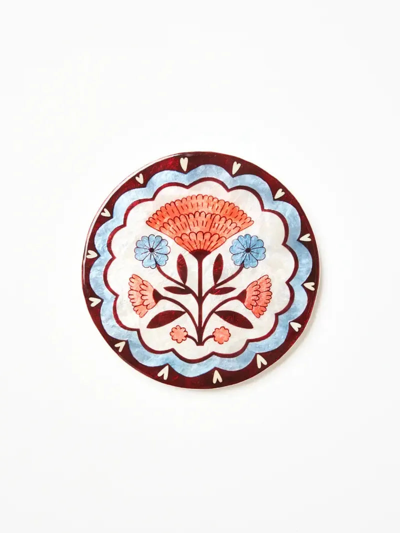 Samira Wall Art Flower Circle-Wall Decor-Jones & Co-The Bay Room