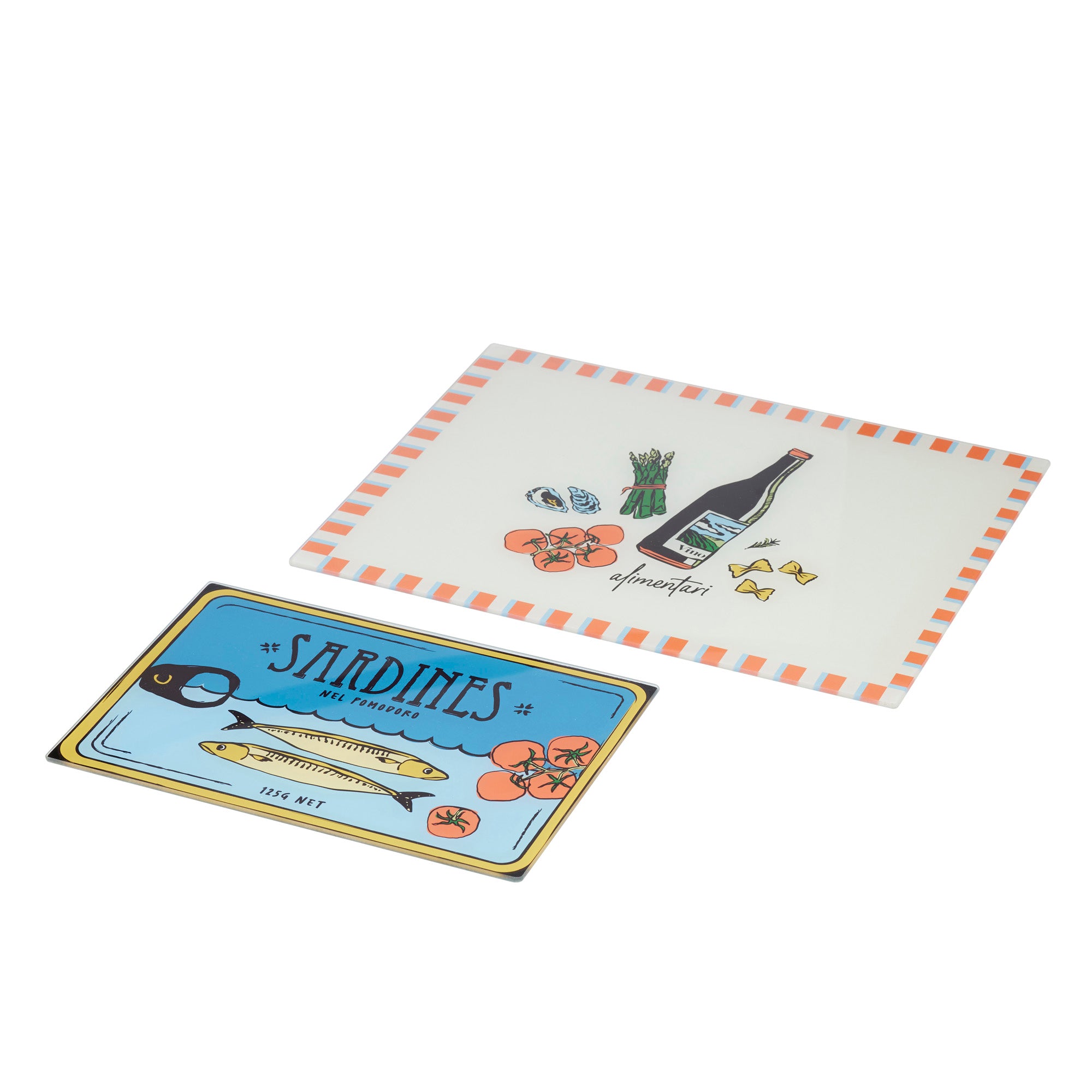 Sardine Set/2 Glass Serving Boards-Dining & Entertaining-Coast To Coast Home-The Bay Room