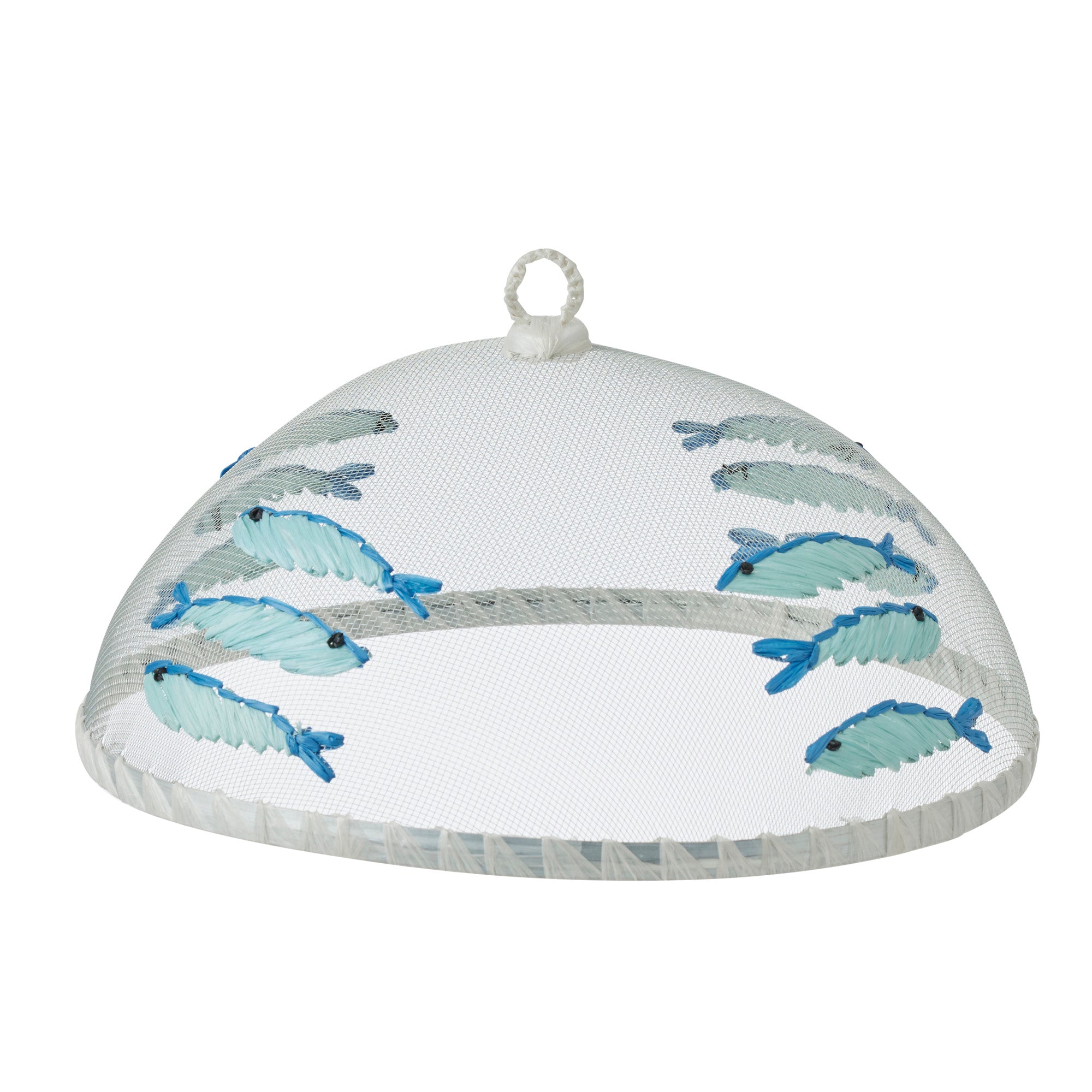 Sardines Mesh Food Cover 35cm Blue-Dining & Entertaining-Coast To Coast Home-The Bay Room