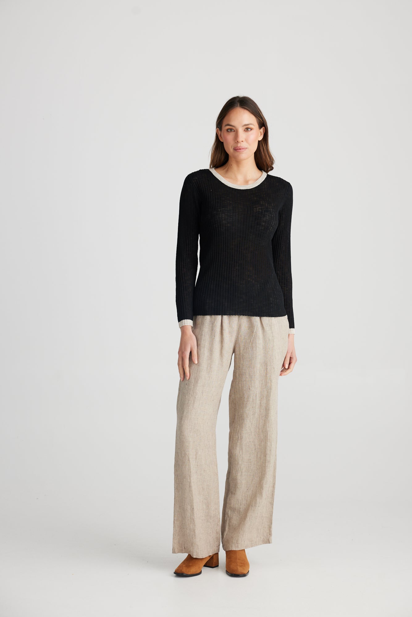 Saturn Long Sleeve Top - Black-Tops-The Shanty Corporation-The Bay Room