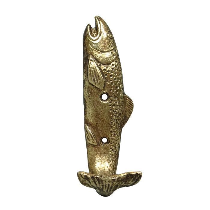 Scales of Gold Pewter Fish Hook-Wall Decor-Pure Homewares-The Bay Room