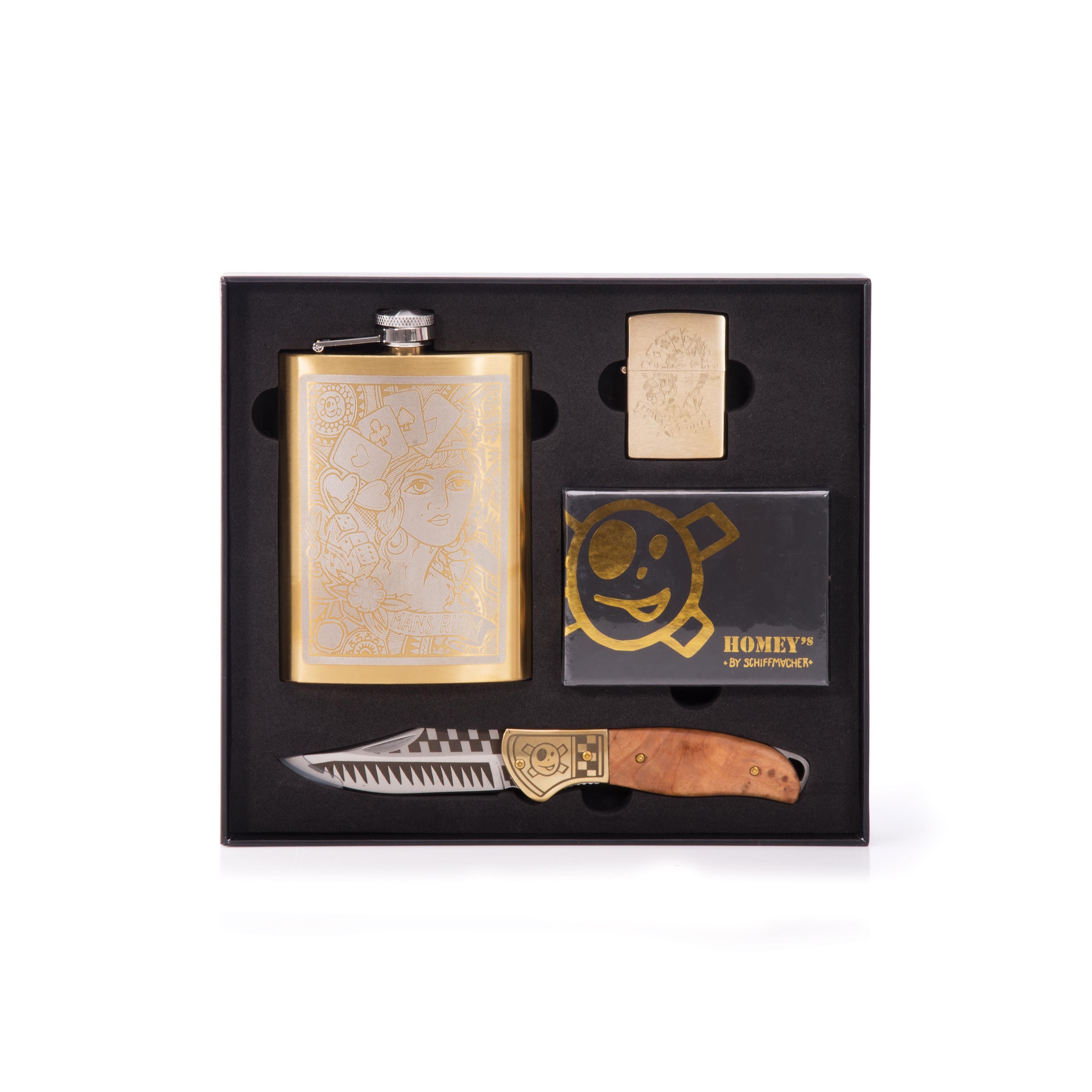 Schiffmacher Man's Ruin 4pc Gift Set-Kitchenware-Homey's-The Bay Room