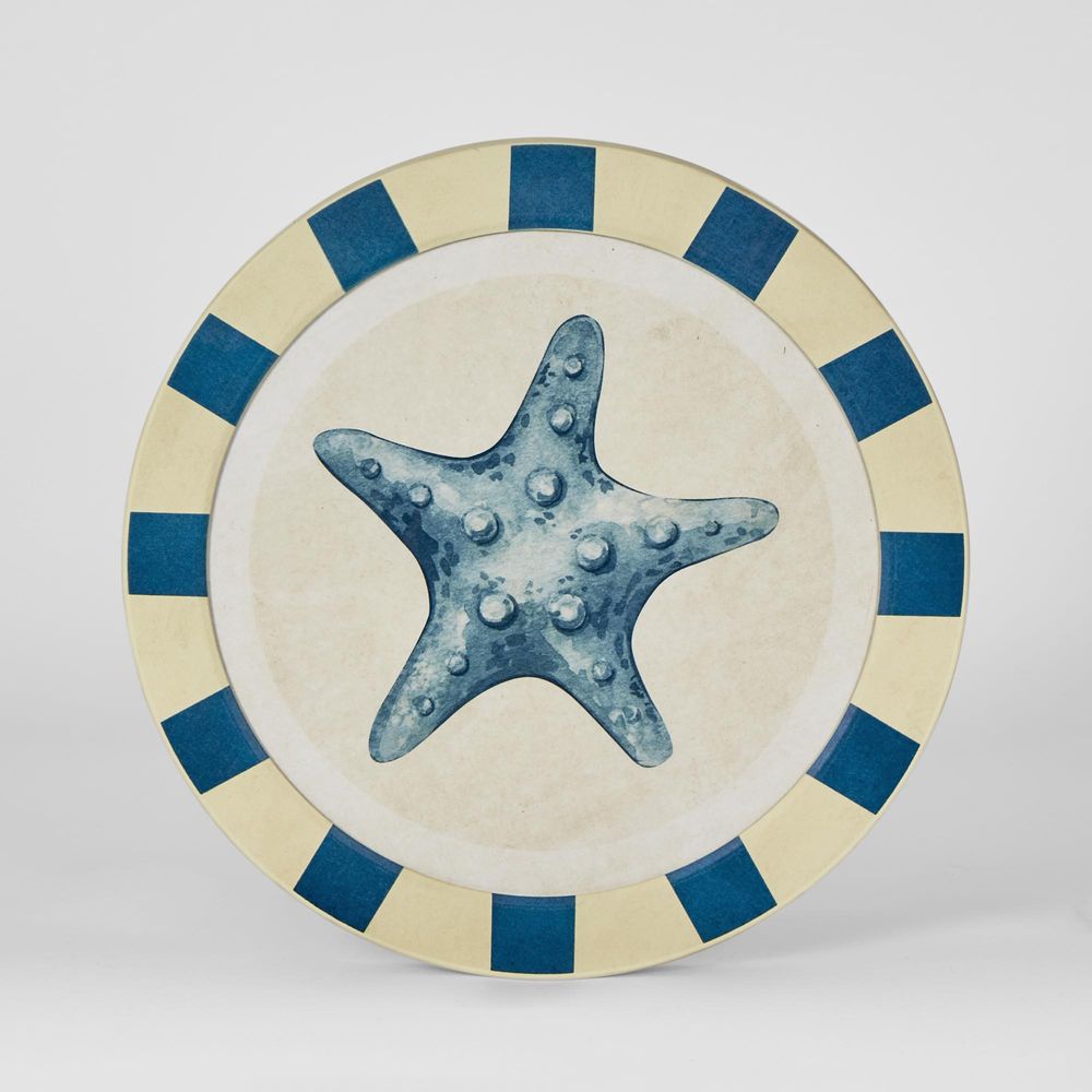 Seashells Round Wall Art-Wall Decor-Florabelle-Starfish-The Bay Room