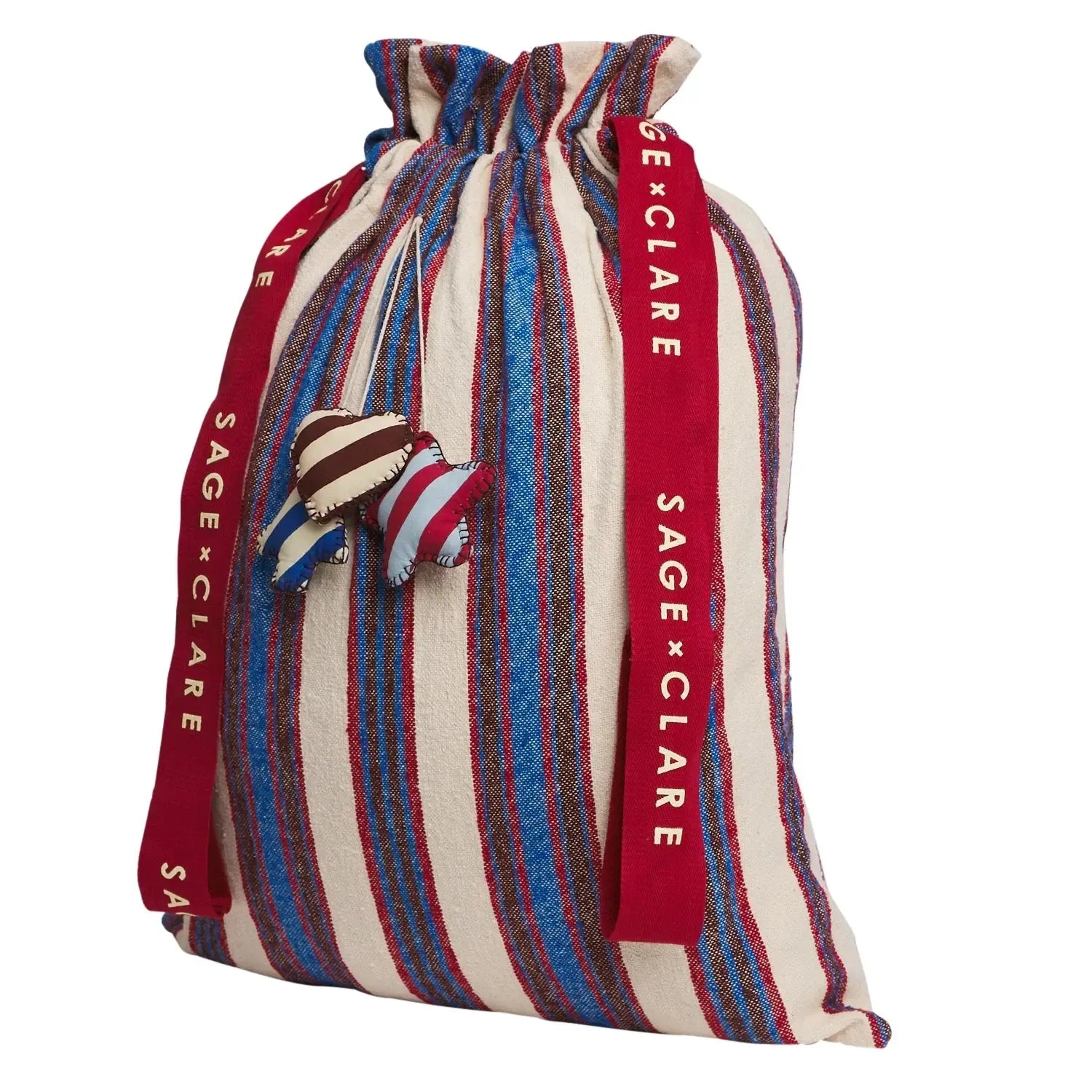 Selene Santa Sack - Azure-Christmas-Sage & Clare-The Bay Room