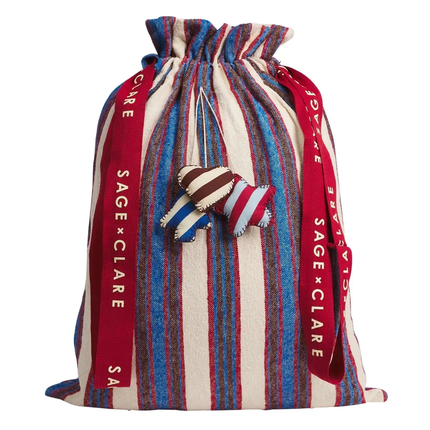 Selene Santa Sack - Azure-Christmas-Sage & Clare-The Bay Room