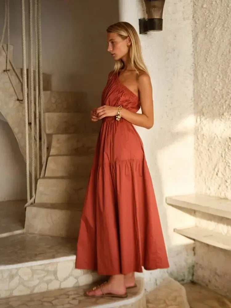 Seraphina Maxi Dress - Red Clay-Dresses-Fate + Becker-The Bay Room