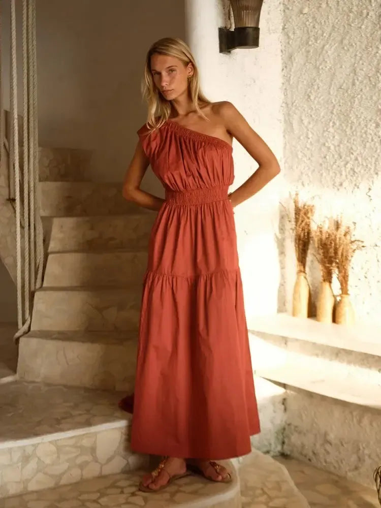 Seraphina Maxi Dress - Red Clay-Dresses-Fate + Becker-The Bay Room