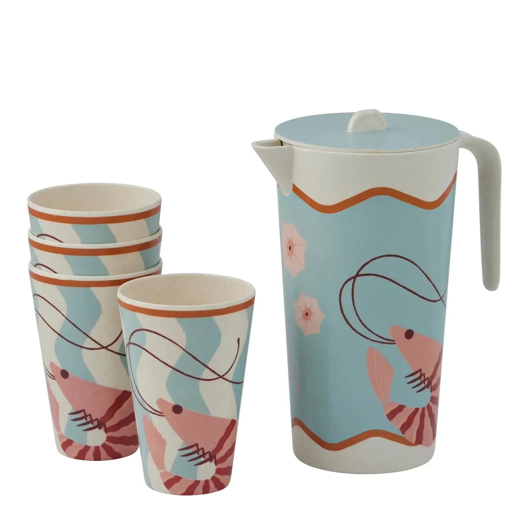 Shack 5pc Bamboo Fibre Jug Set 12x18x23cm-Dining & Entertaining-Coast To Coast Home-The Bay Room