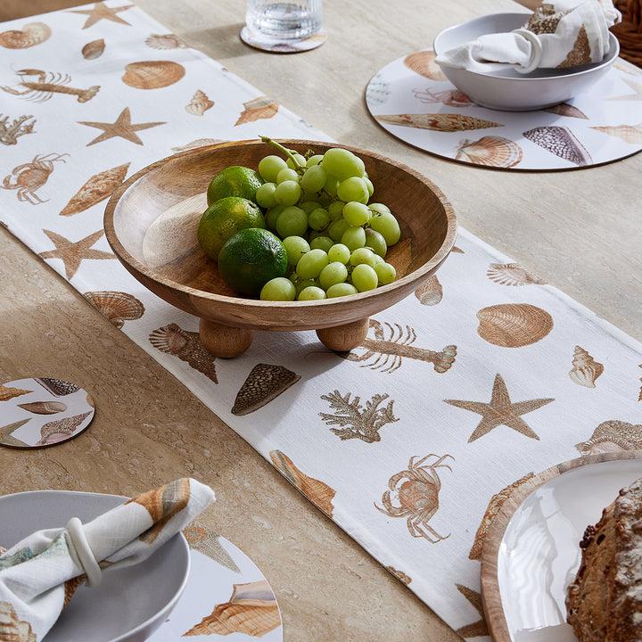 Shell Collection Table Runner 200cm-Soft Furnishings-Madras Link-The Bay Room