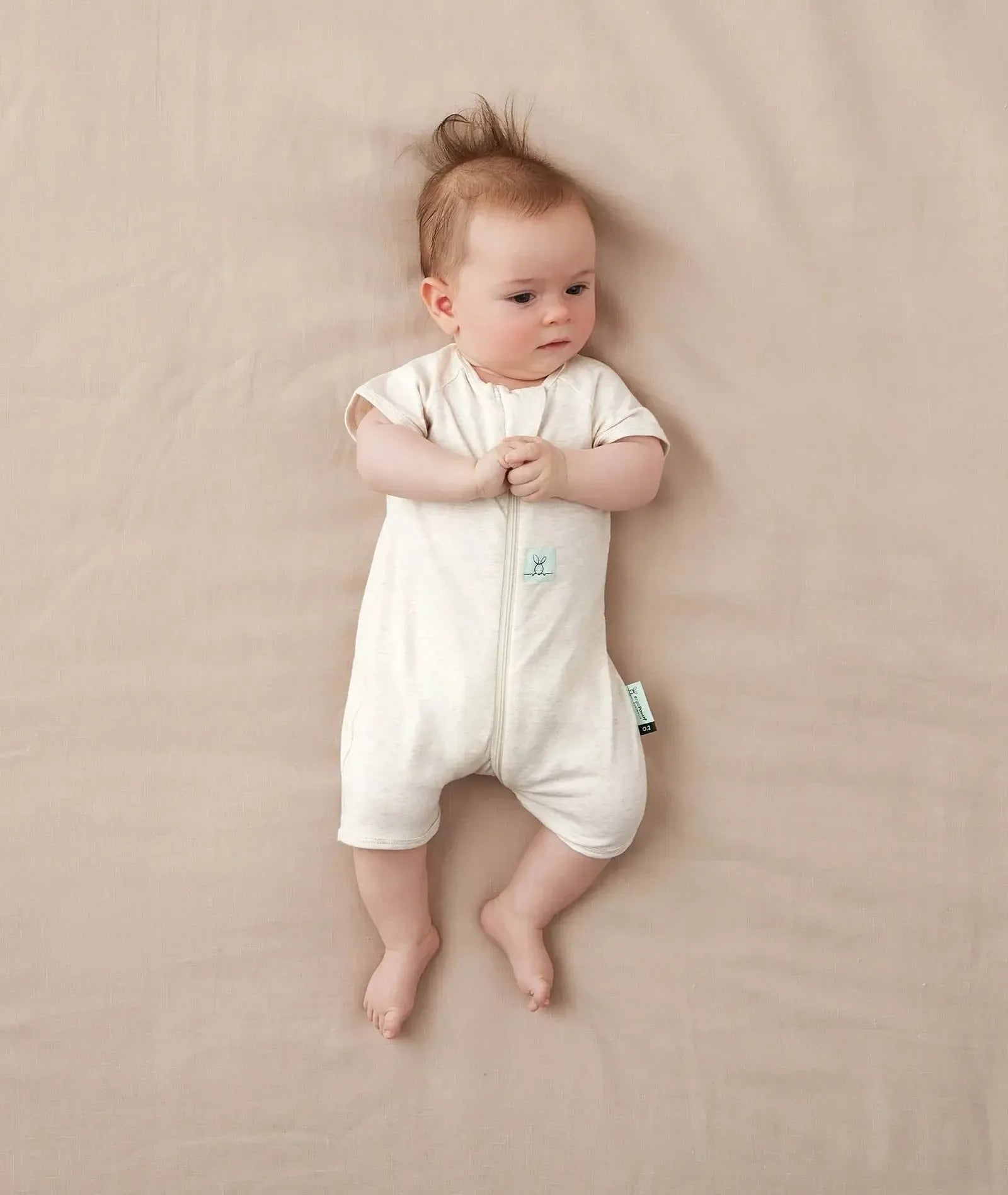 Short Sleeve Layer Oatmeal Marle-Nursery & Nurture-ergoPouch-The Bay Room