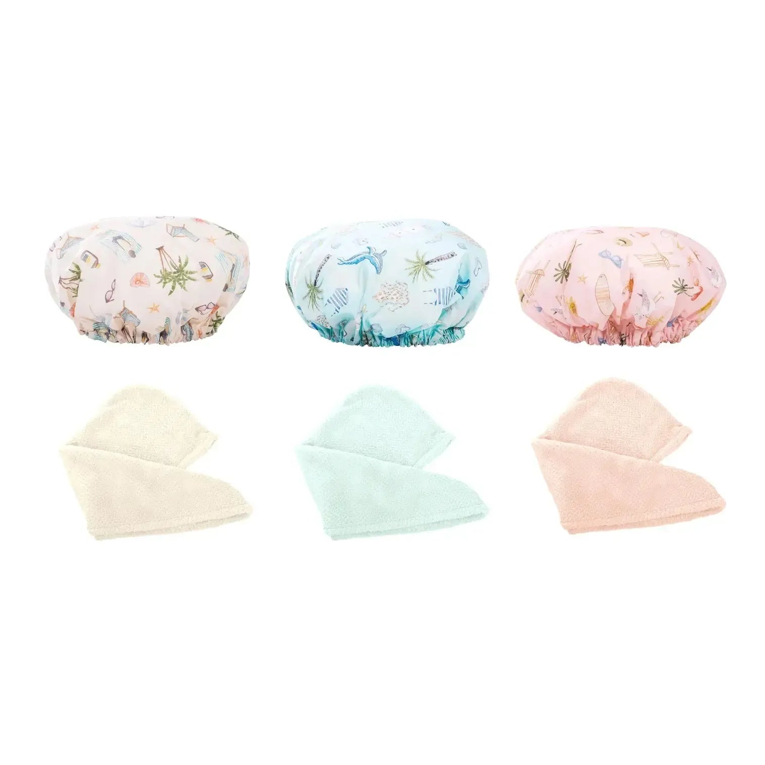 Shower Cap & Turban Set Sylvia Harvey Walker-Beauty & Well-Being-The Australian Collection-The Bay Room