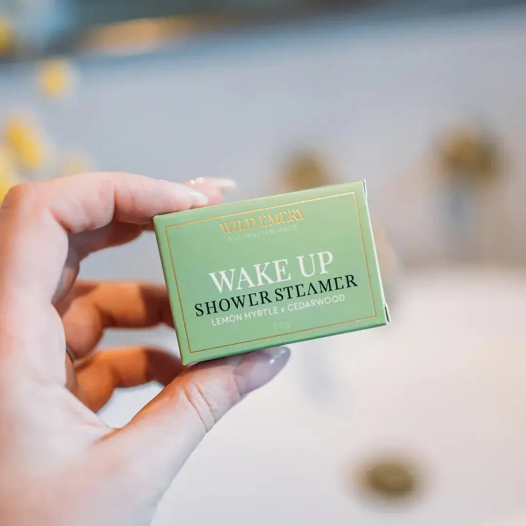 Shower Steamers-Beauty & Well-Being-Wild Emery-Wake Up - Lemon Myrtle & Cedarwood-The Bay Room