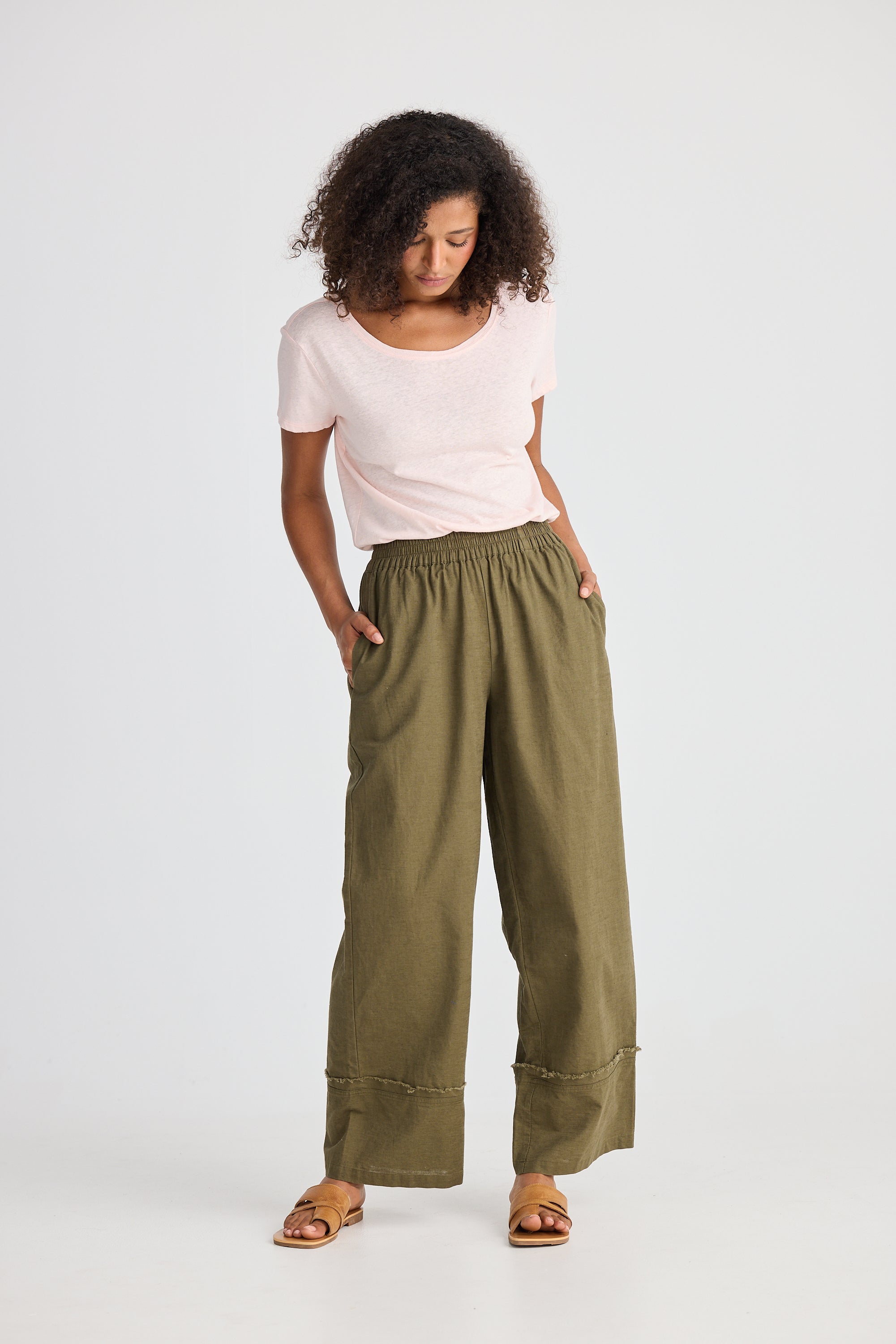 Sienna Pant - Khaki-Pants-The Shanty Corporation-The Bay Room
