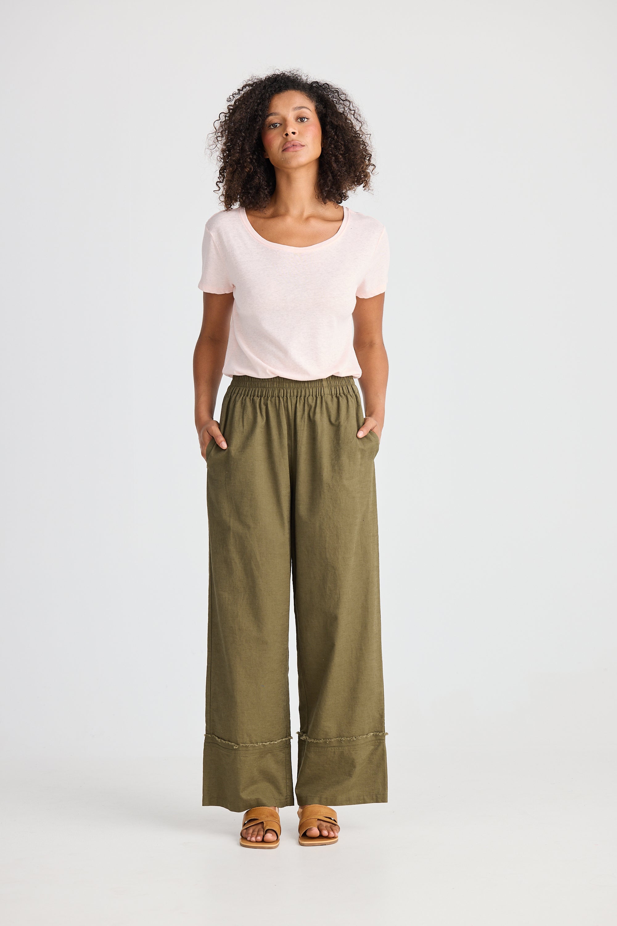 Sienna Pant - Khaki-Pants-The Shanty Corporation-The Bay Room