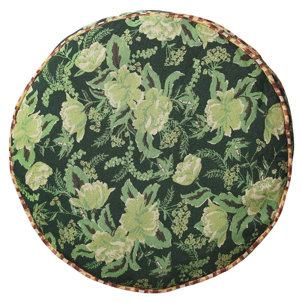 Sierra Jacquard Round Floor Cushion-Soft Furnishings-Sage & Clare-The Bay Room