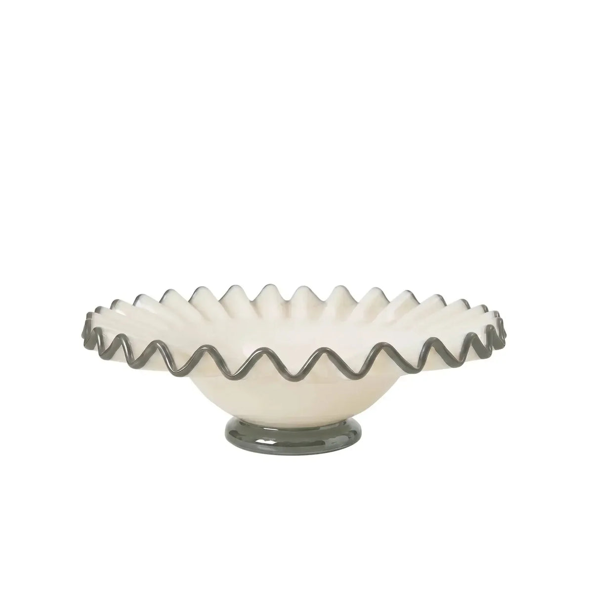 Sigrid Frill Dish Footed Medium 28x28x9cm-Decor Items-Amalfi-The Bay Room