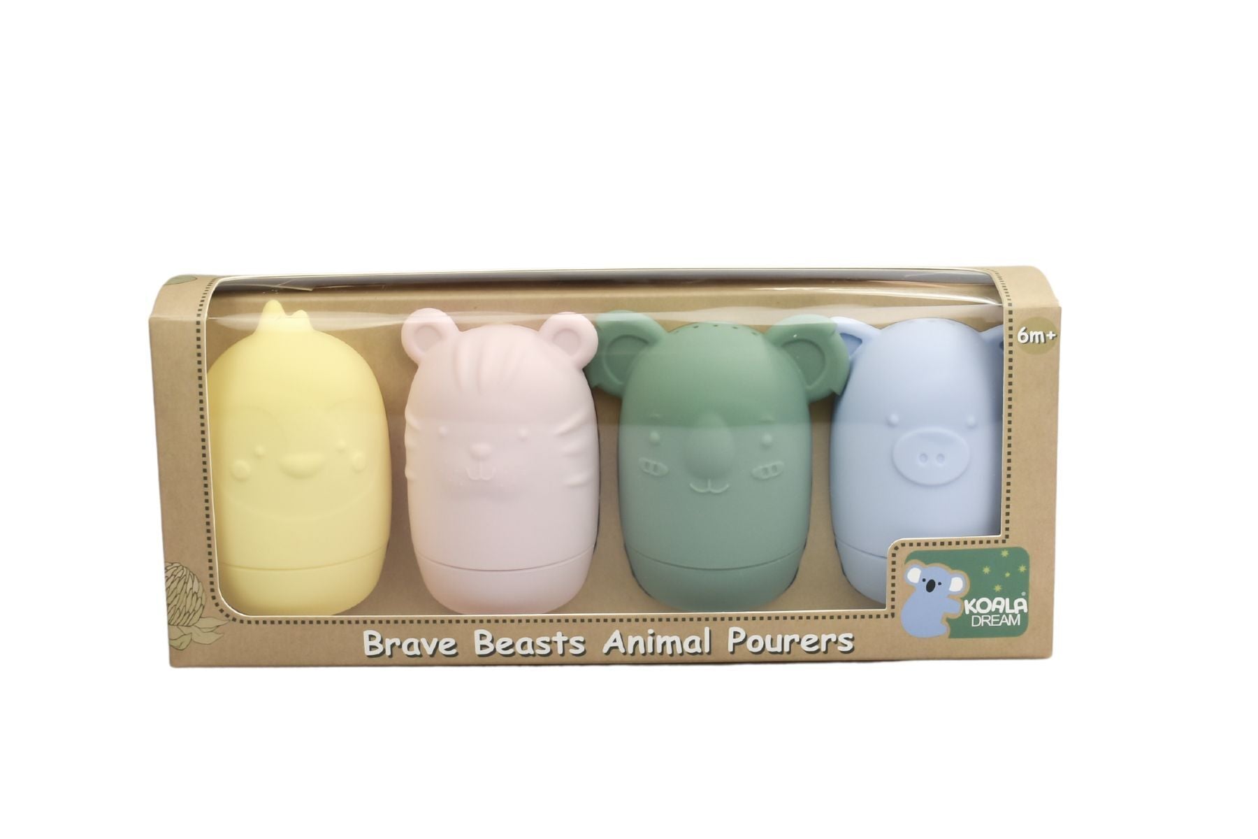 Silicone Brave Beasts Animal Pourers 4pcs-Toys-Eleganter-The Bay Room