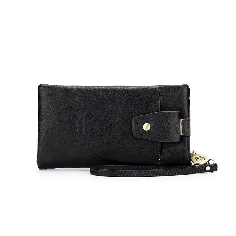 Sky Black Crossbody Wallet-Bags & Clutches-Black Caviar Designs-The Bay Room