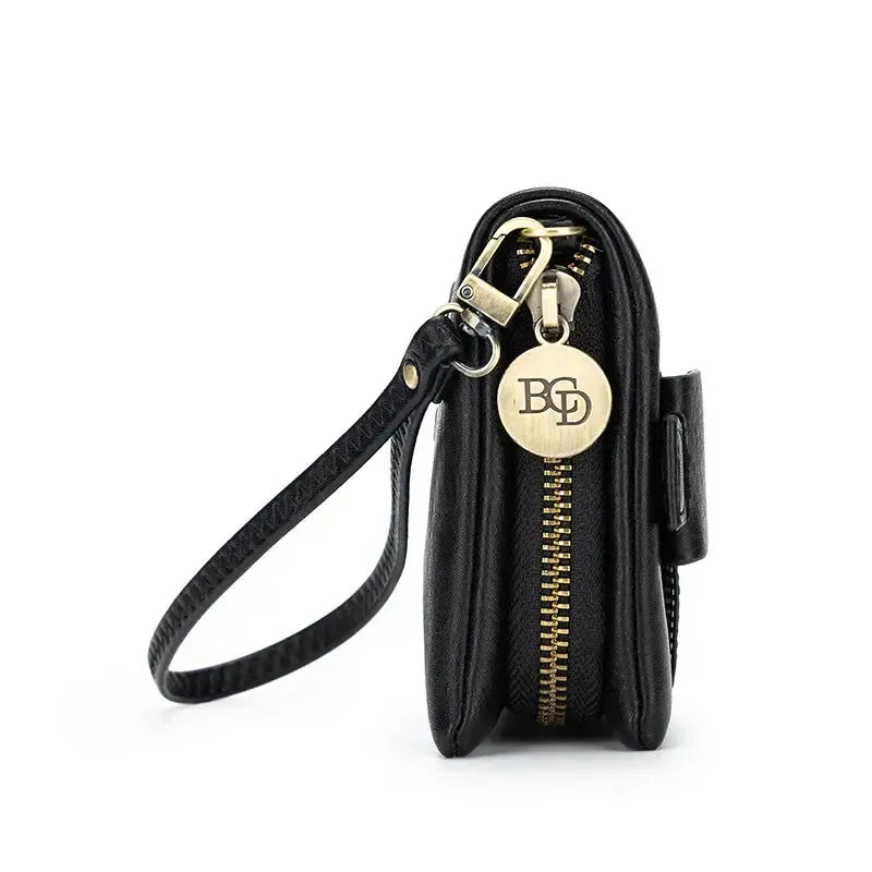 Sky Black Crossbody Wallet-Bags & Clutches-Black Caviar Designs-The Bay Room
