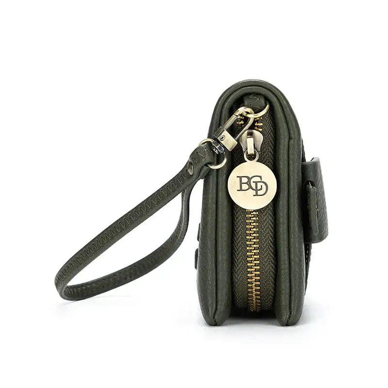 Sky Khaki Crossbody Wallet-Bags & Clutches-Black Caviar Designs-The Bay Room