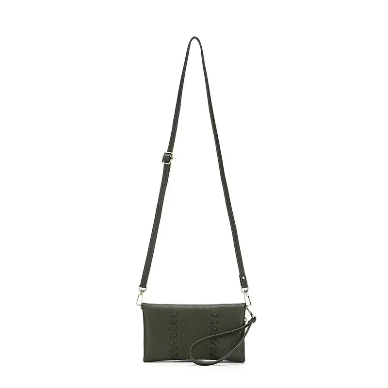 Sky Khaki Crossbody Wallet-Bags & Clutches-Black Caviar Designs-The Bay Room