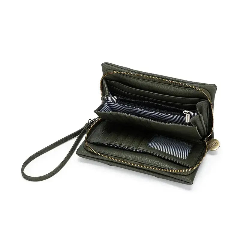Sky Khaki Crossbody Wallet-Bags & Clutches-Black Caviar Designs-The Bay Room