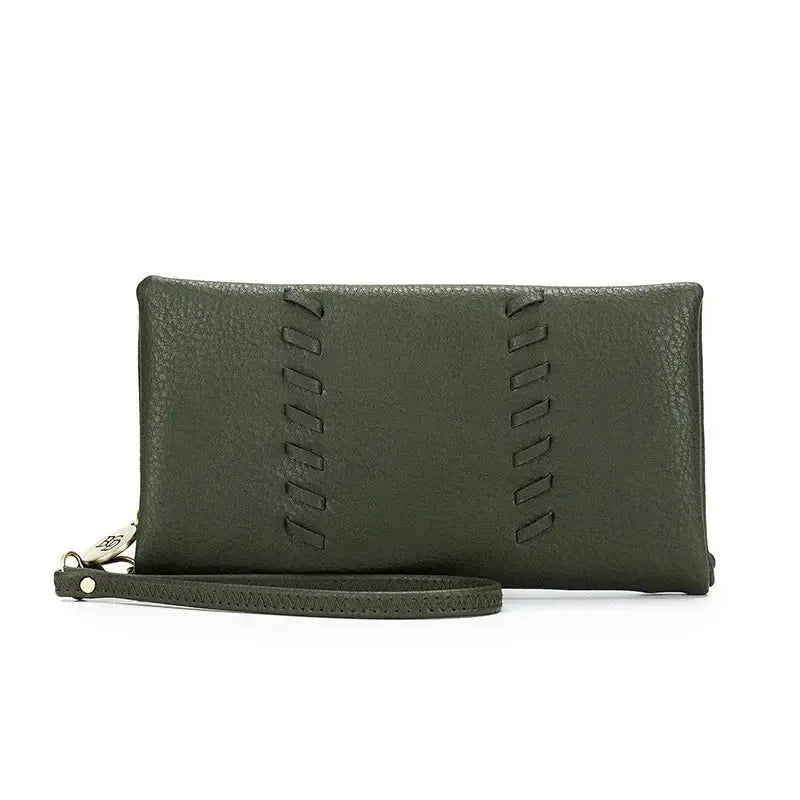 Sky Khaki Crossbody Wallet-Bags & Clutches-Black Caviar Designs-The Bay Room
