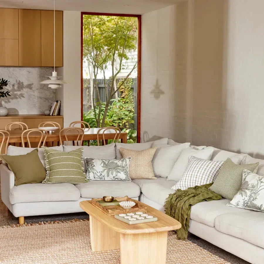 Skylar Organic Oval Coffee Table-Furniture-Madras Link-The Bay Room