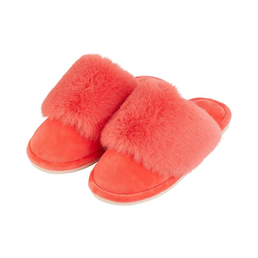Slippers – Cosy Luxe – Melon-Sleepwear & Robes-Annabel Trends-The Bay Room