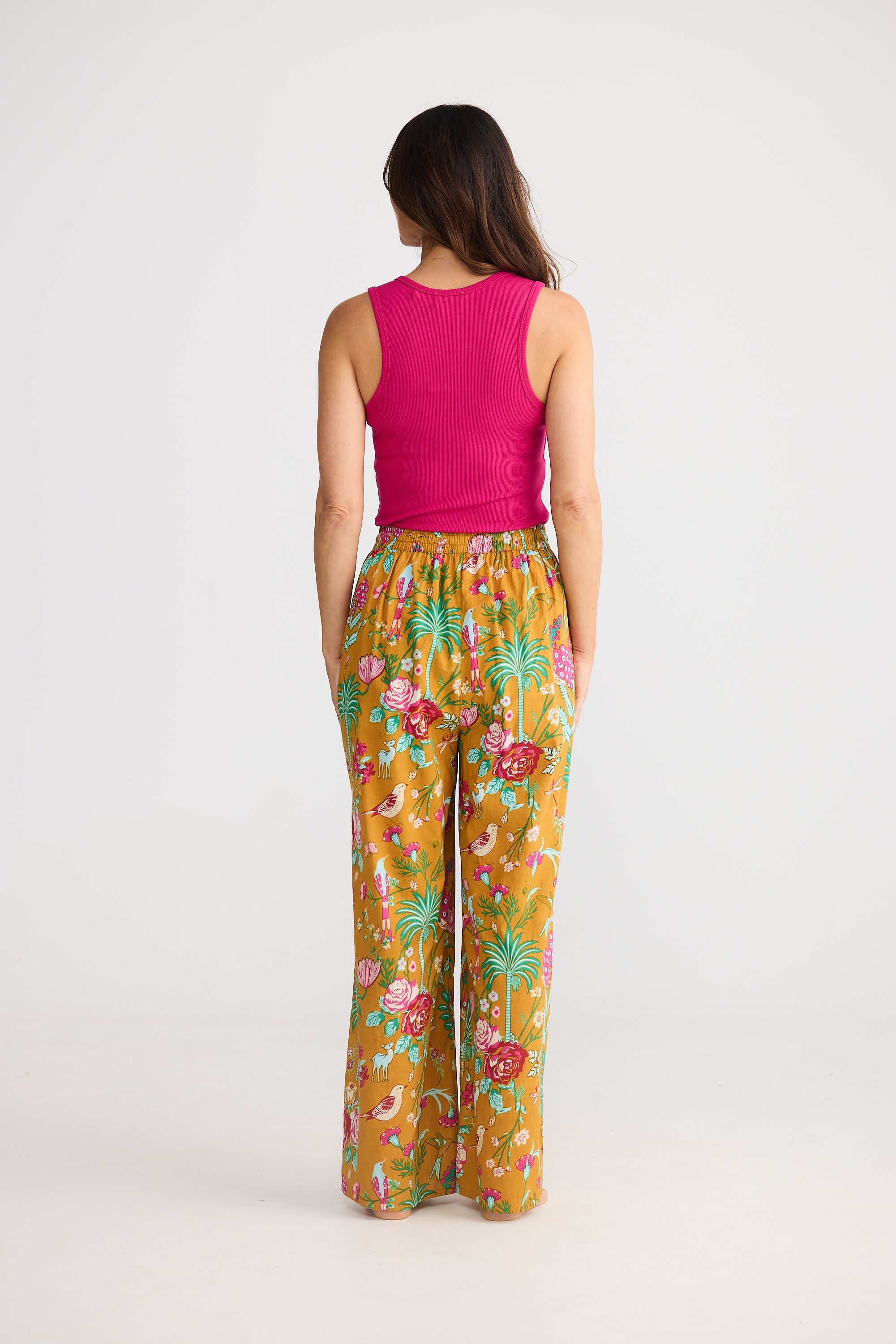 Slumber Pant - Tropical Rose-Sleepwear & Robes-Holiday-The Bay Room