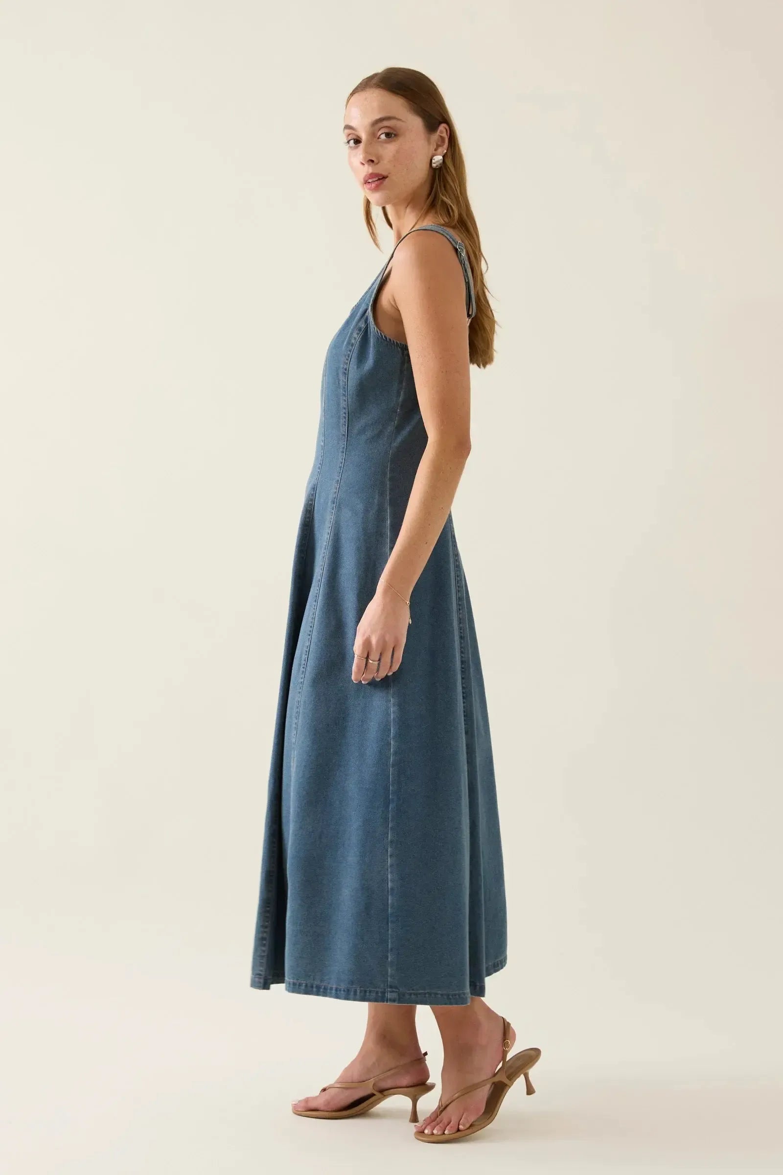 Sofie Denim Tank Dress - Drift-Isle Of Mine-The Bay Room