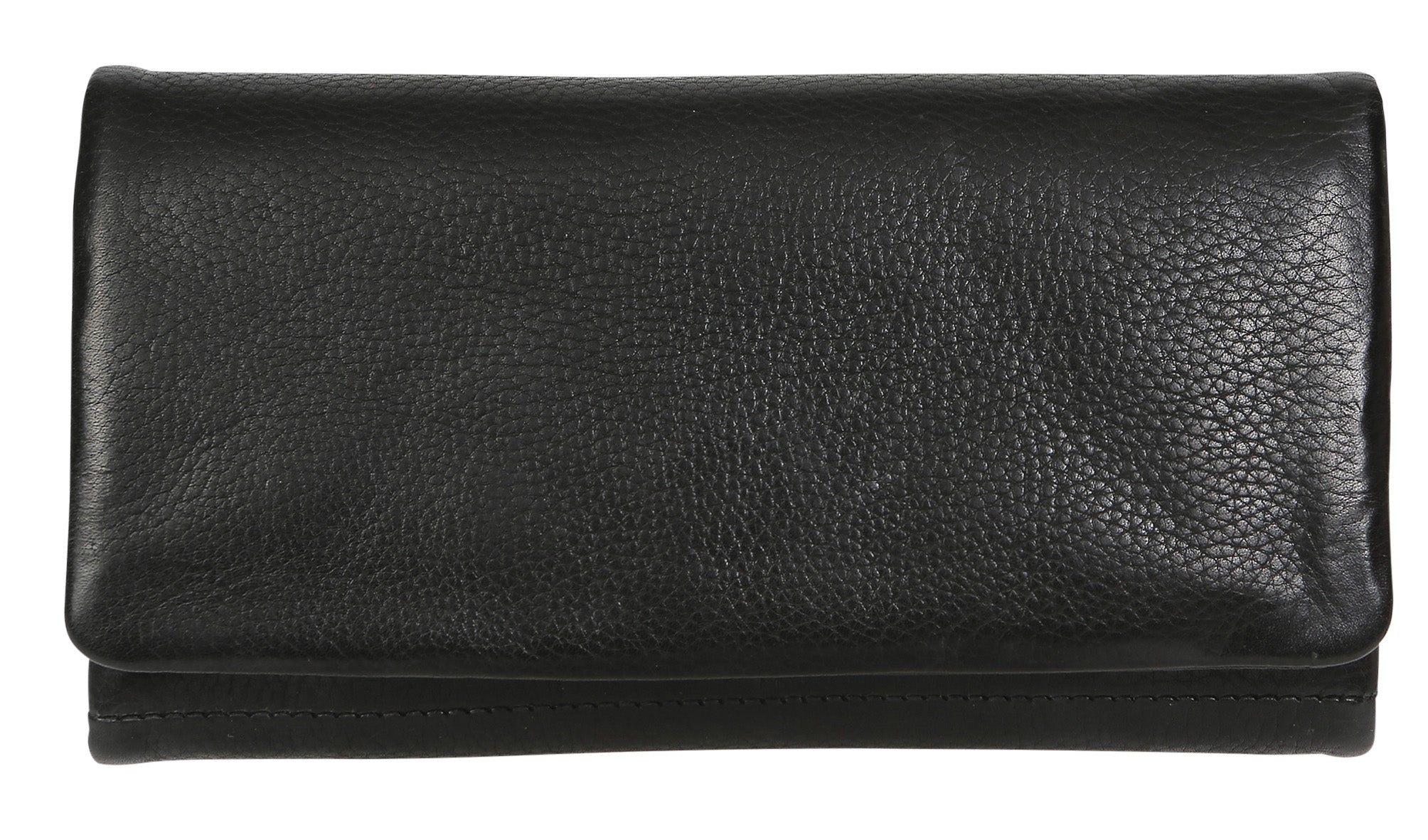 Soft Leather Full Flap Wallet - Black-Modapelle-Modapelle-The Bay Room