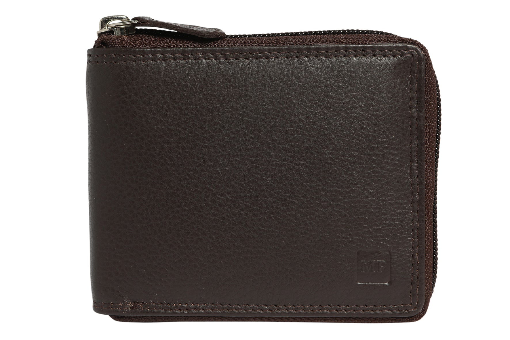 Denim / Leather Zip Around Wallet