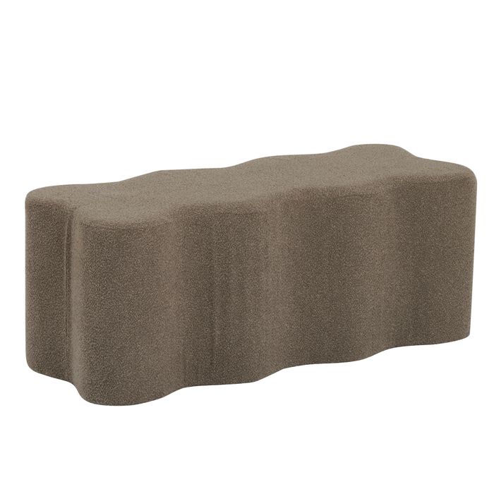 Solana Curve Ottoman 119x45.5x45.5cm Brown-Furniture-Coast To Coast Home-The Bay Room