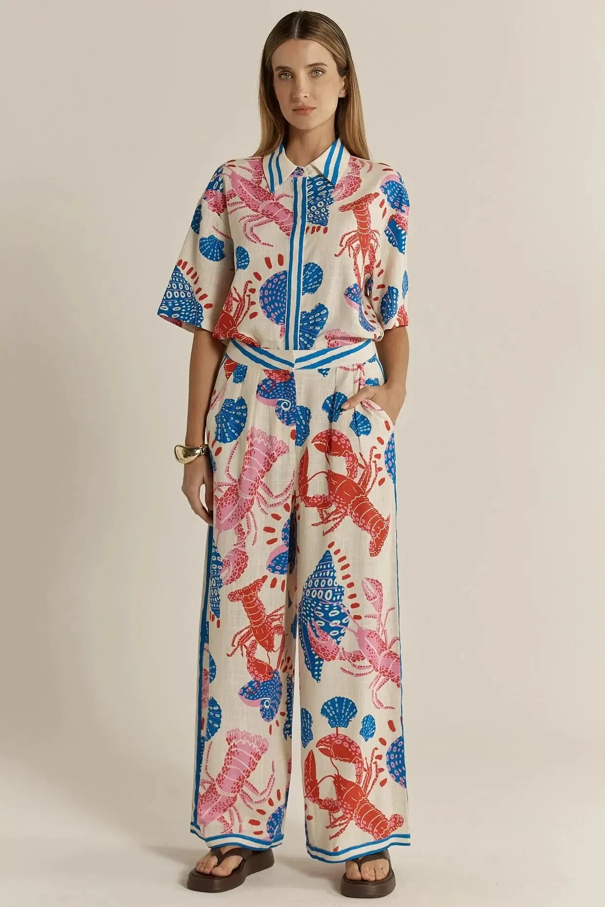 Soleil Pant - Lobster-Pants-Fate + Becker-The Bay Room