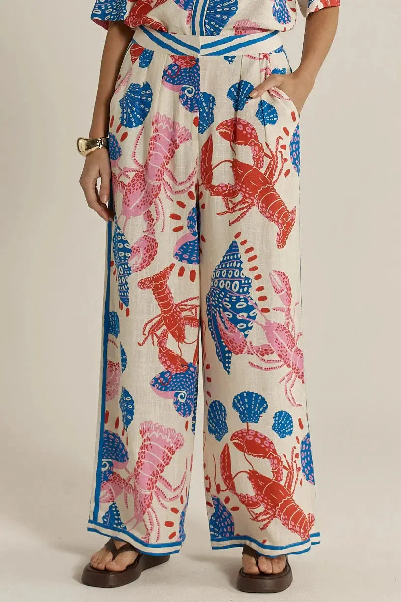 Soleil Pant - Lobster-Pants-Fate + Becker-The Bay Room