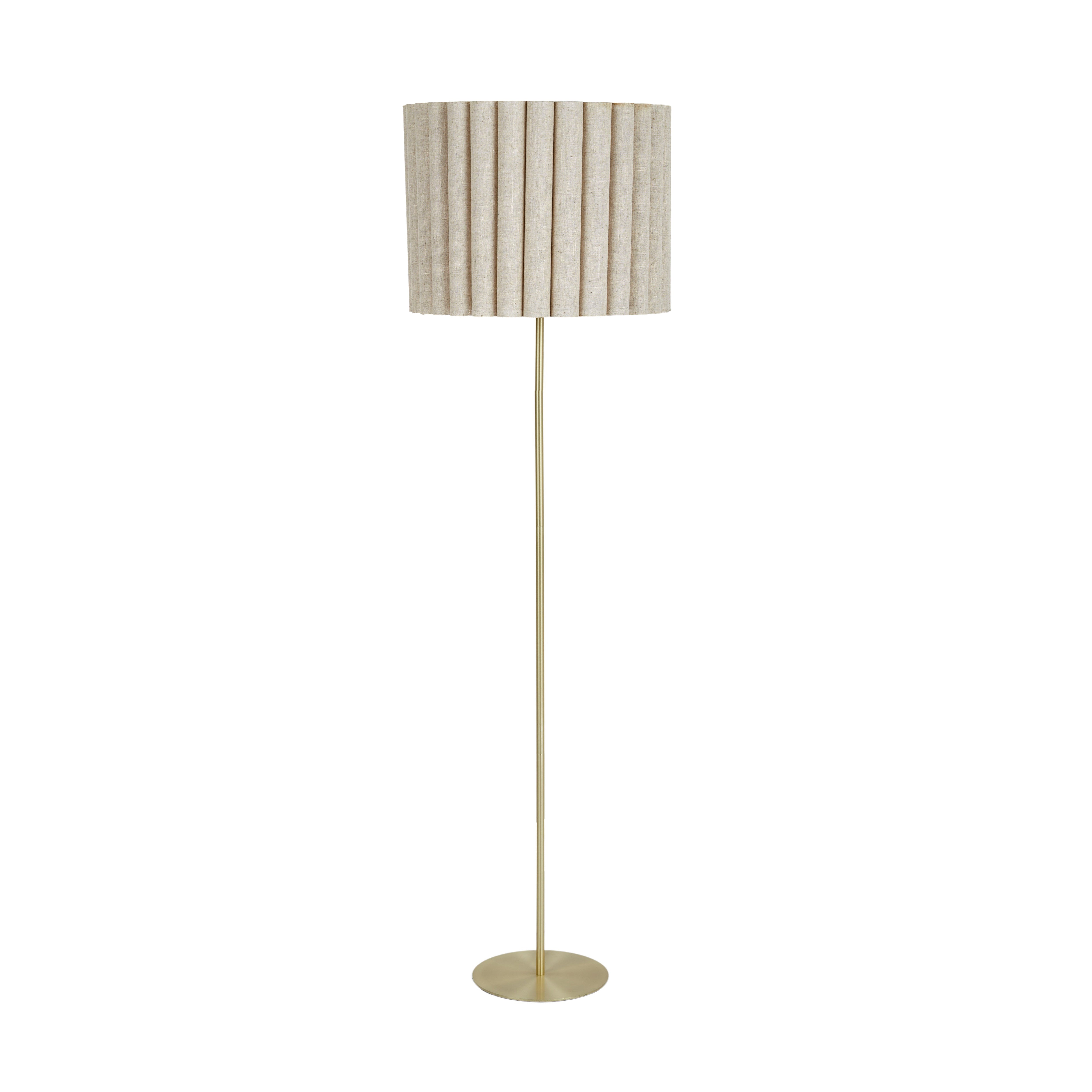 Sombra Metal Lamp 32x54cm Gold/Natural-Lighting-Coast To Coast Home-The Bay Room