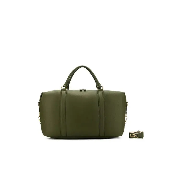 Sorrento Olive Duffle Travel Bag-Bags & Clutches-Black Caviar Designs-The Bay Room