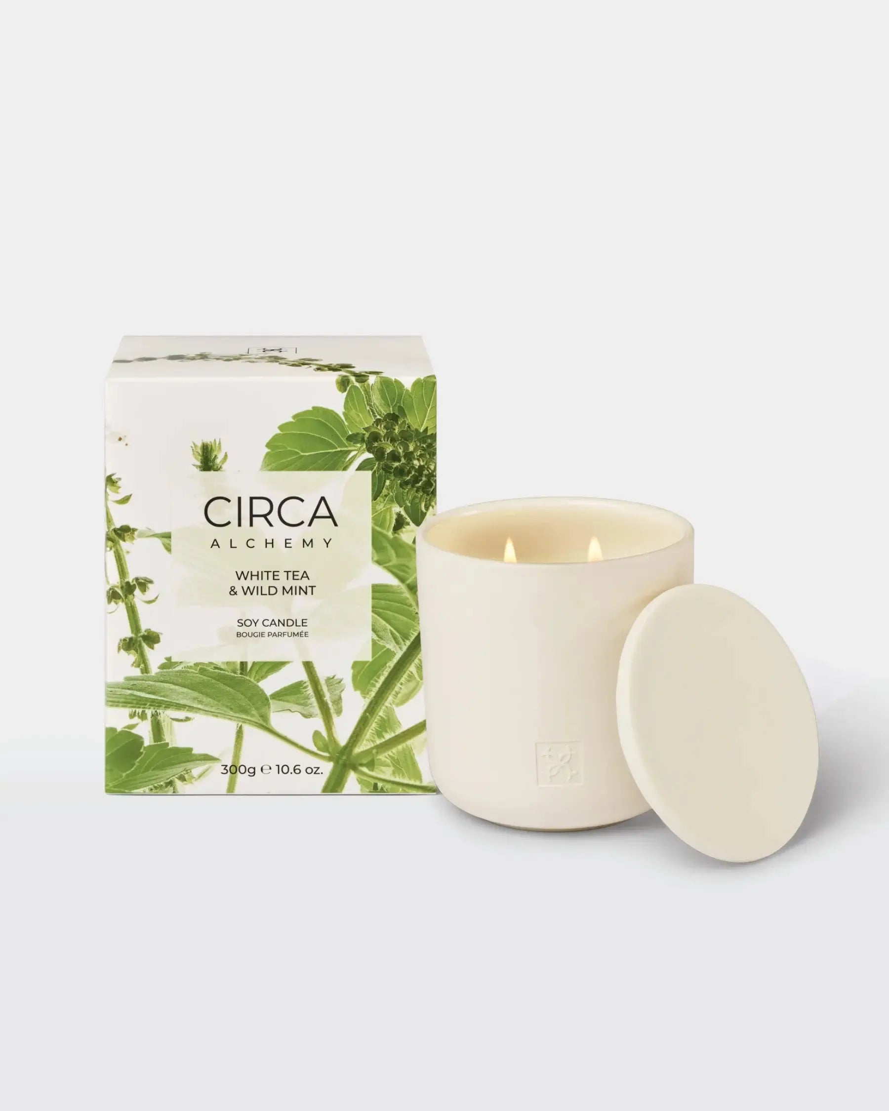 Soy Candle 300g - Alchemy - White Tea & Wild Mint-Candles & Fragrances-Circa-The Bay Room