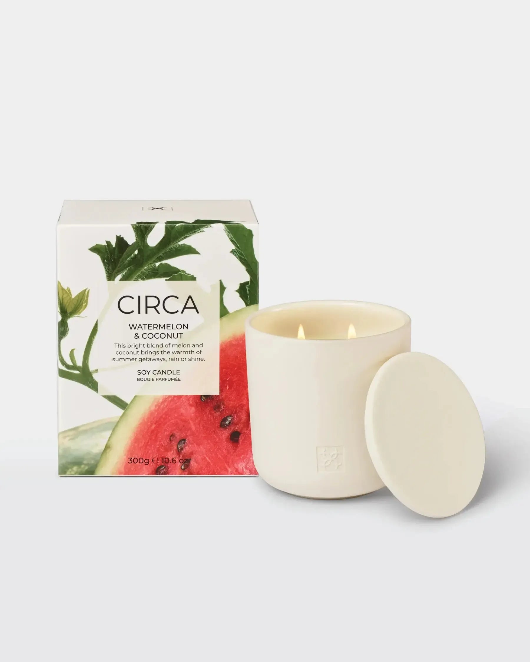 Soy Candle 300g-Candles & Fragrances-Circa-Coconut & Watermelon-The Bay Room