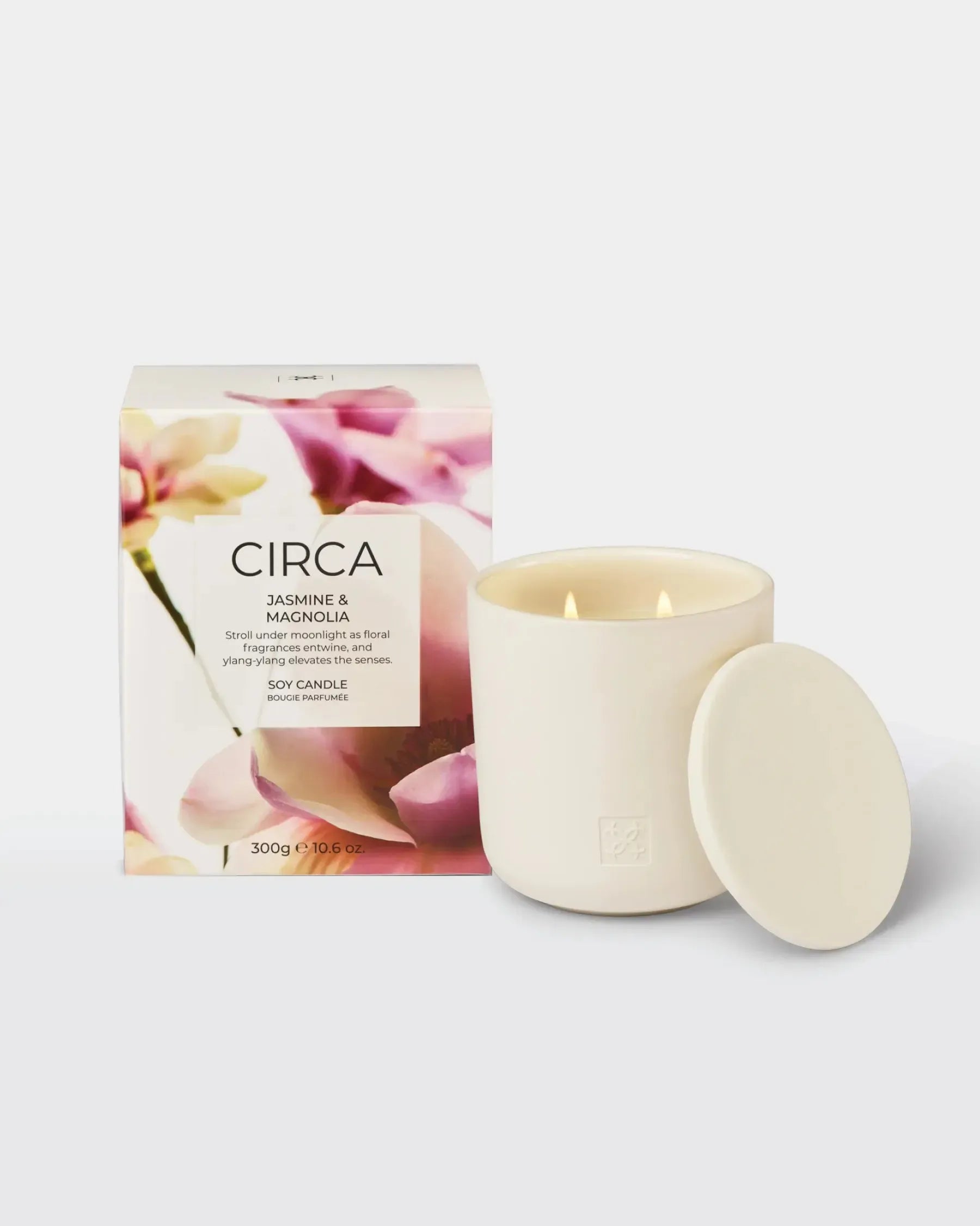 Soy Candle 300g-Candles & Fragrances-Circa-Jasmine & Magnolia-The Bay Room