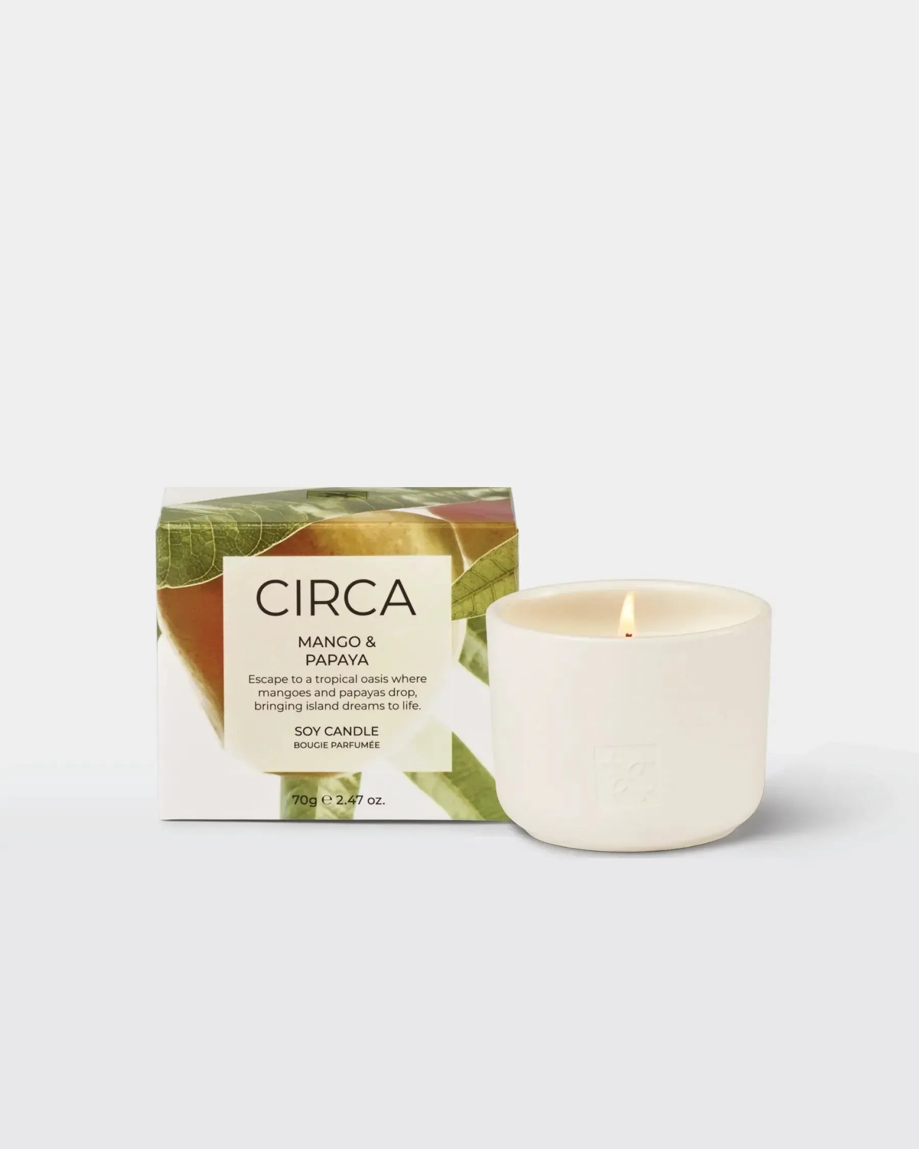 Soy Candle 70g-Candles & Fragrances-Circa-Mango & Papaya-The Bay Room