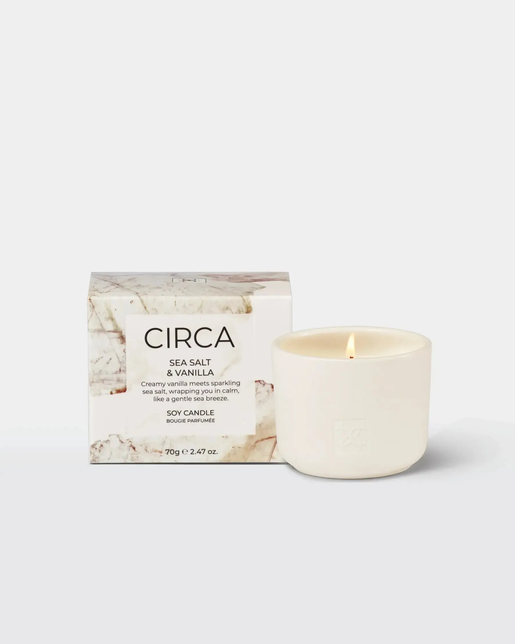 Soy Candle 70g-Candles & Fragrances-Circa-Sea Salt & Vanilla-The Bay Room